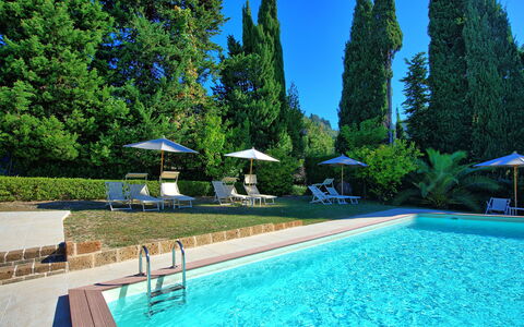 Villa Camaiore: Zwembad, Eigendom, Vrije Tijd, Toevlucht, Onroerend Goed, Vakantie, Landgoed, Huis, Badplaats, Gebouw
