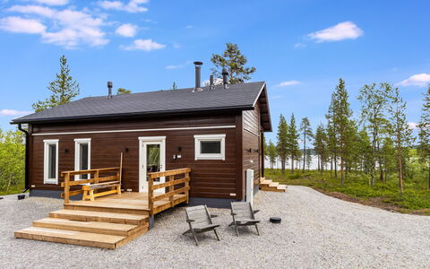 Villa Goskanjavri: Hout, Huis, Verblijf, Siding, Hardwood, Blokhut, Plank, Timmerhout, Lariks, Dek