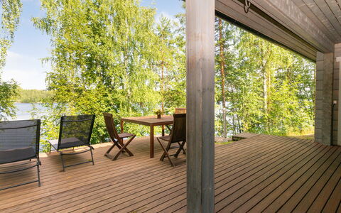 Hot Pool Cottage Iitu: Hout, Houten Vloer, Hardwood, Veranda, Dek, Plank, Beits, Eco Hotel, Schaduw, Buitenmeubels