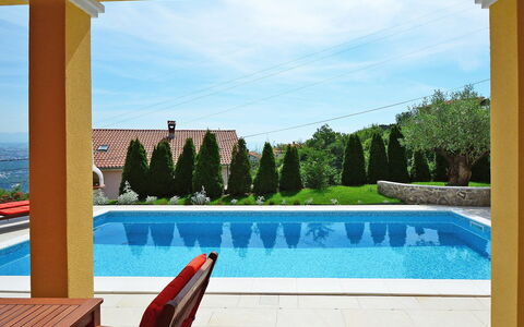 Villa Olea: Eigendom, Muur, Huis, Azure, Onroerend Goed, Schaduw, Huis, Kamer, Zwembad, Vakantie