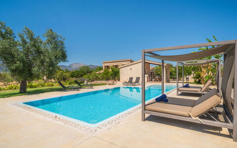 Cas Ciutada: Zwembad, Toevlucht, Buitenmeubels, Schaduw, Tropen, Paraplu, Eco Hotel, Outdoor Structuur, Thermae, Villa