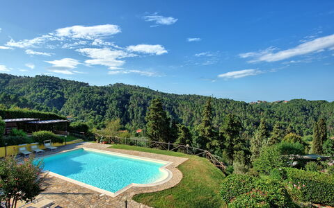 Il Gualdo: Eigendom, Zwembad, Natuurlijk Landschap, Natuurgebied, Onroerend Goed, Landgoed, Huis, Water, Vakantie, Lucht